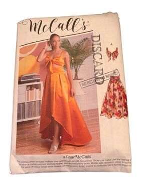 McCall’s Pearl McCalls 8152 Women’s Two-Piece evening sew pattern high low skirt